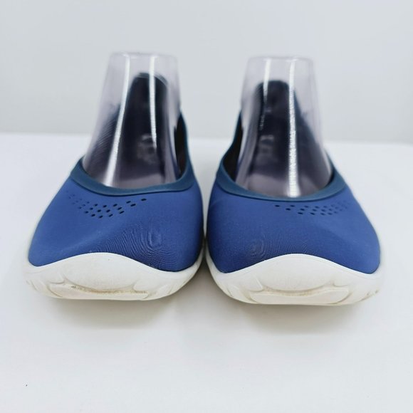 LISSOM Flytes 11.5 Ballet Flats Blue White Soles Slip On Comfort Light Stretchy - Picture 6 of 15